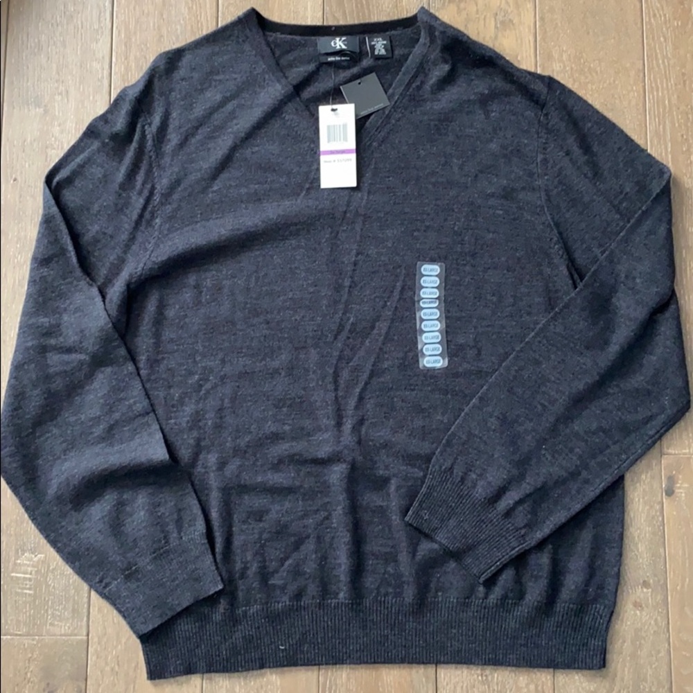 Calvin Klein Extra Fine Merino Wool V Neck